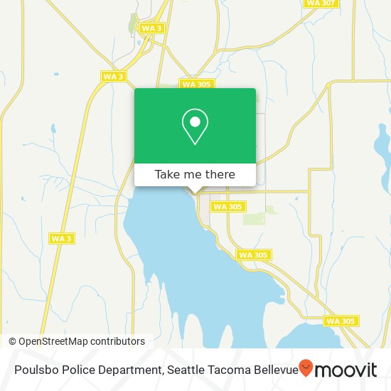 Poulsbo Police Department map