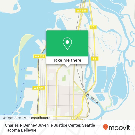 Charles R Denney Juvenile Justice Center map