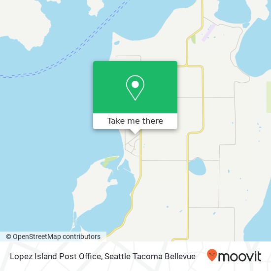 Mapa de Lopez Island Post Office