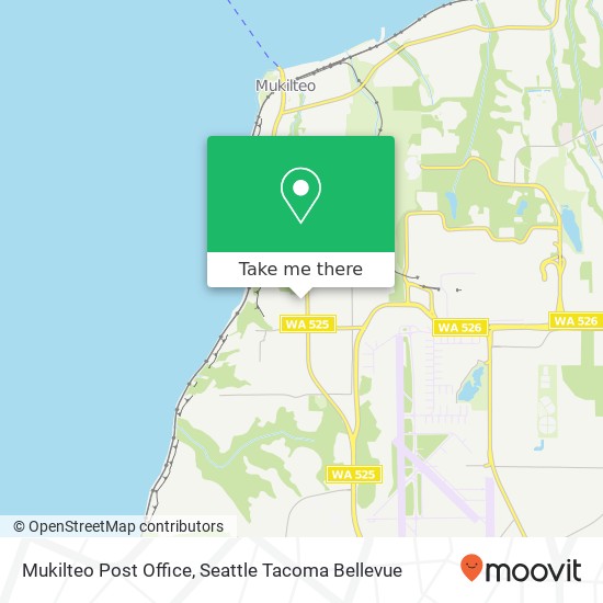 Mapa de Mukilteo Post Office