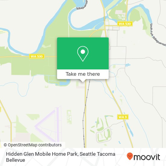 Mapa de Hidden Glen Mobile Home Park