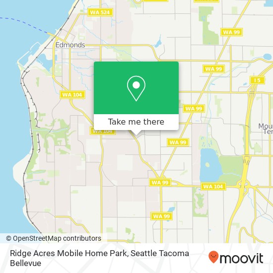 Ridge Acres Mobile Home Park map