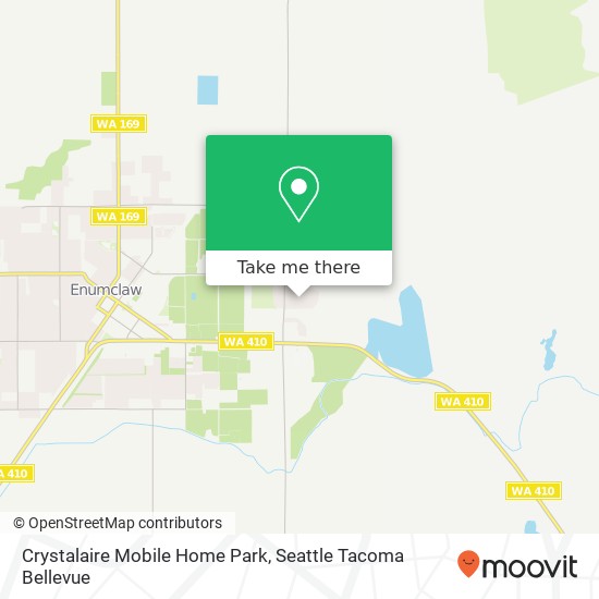 Crystalaire Mobile Home Park map