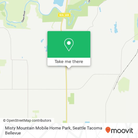 Mapa de Misty Mountain Mobile Home Park