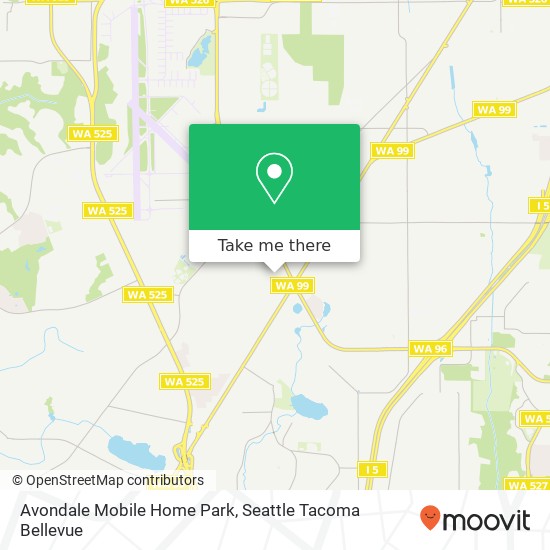 Mapa de Avondale Mobile Home Park