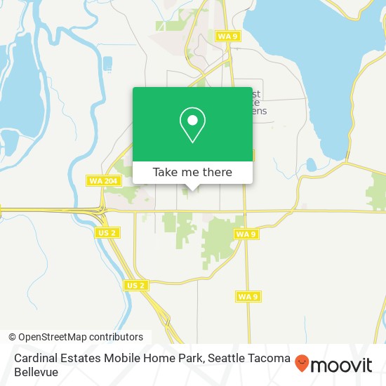 Cardinal Estates Mobile Home Park map