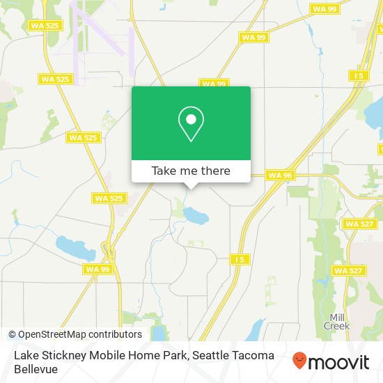 Mapa de Lake Stickney Mobile Home Park