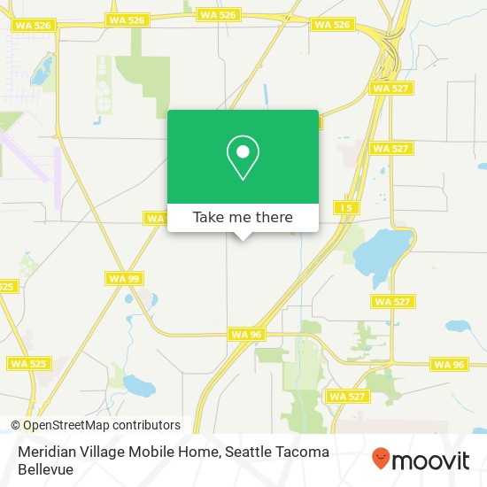 Mapa de Meridian Village Mobile Home