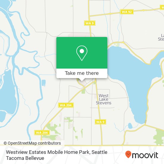 Mapa de Westview Estates Mobile Home Park