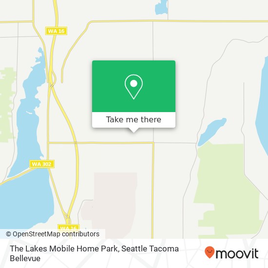 The Lakes Mobile Home Park map