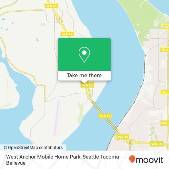 West Anchor Mobile Home Park map