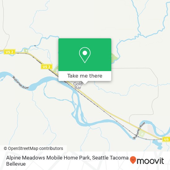 Alpine Meadows Mobile Home Park map