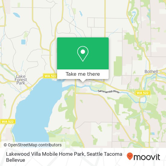 Lakewood Villa Mobile Home Park map