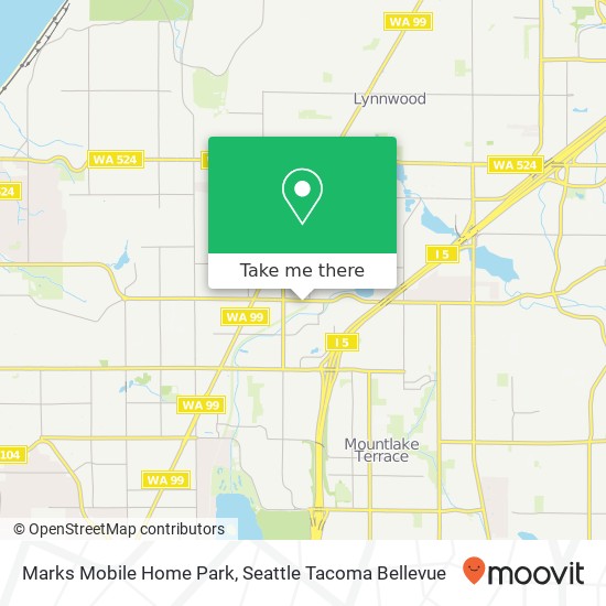 Mapa de Marks Mobile Home Park