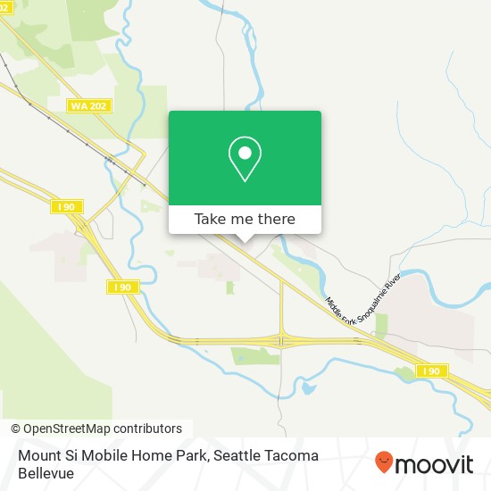 Mount Si Mobile Home Park map