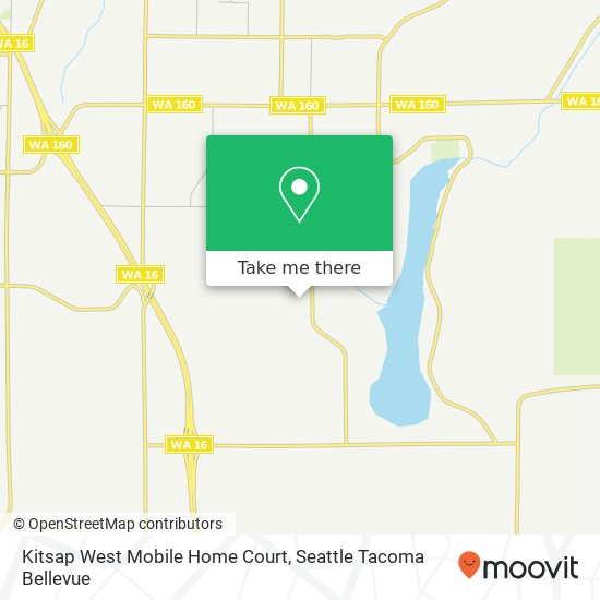 Kitsap West Mobile Home Court map