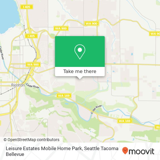 Leisure Estates Mobile Home Park map