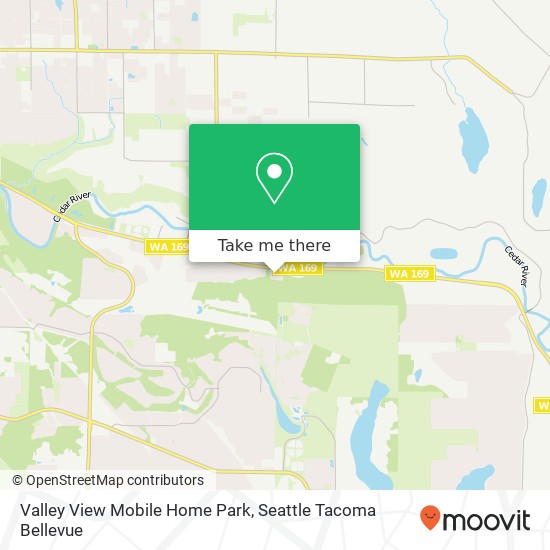 Mapa de Valley View Mobile Home Park