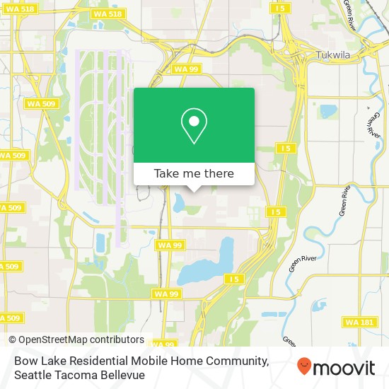 Bow Lake Residential Mobile Home Community map