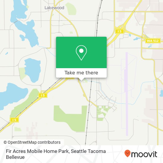 Fir Acres Mobile Home Park map