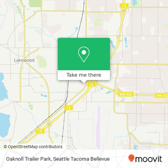 Mapa de Oaknoll Trailer Park