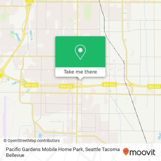 Mapa de Pacific Gardens Mobile Home Park