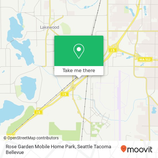 Rose Garden Mobile Home Park map