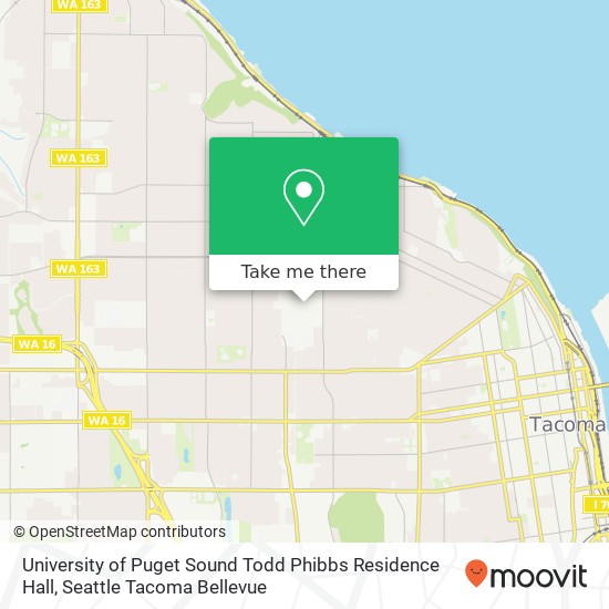 University of Puget Sound Todd Phibbs Residence Hall map