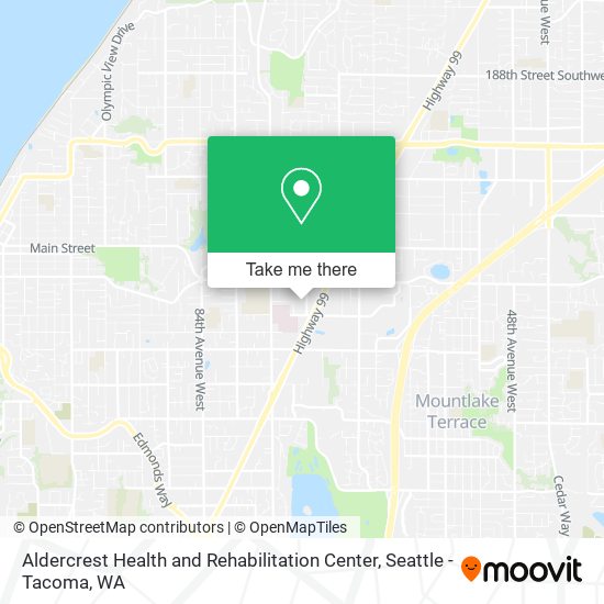 Aldercrest Health and Rehabilitation Center map