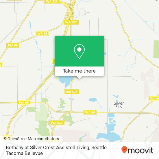 Bethany at Silver Crest Assisted Living map