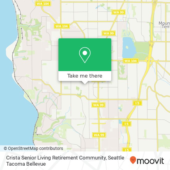 Crista Senior Living Retirement Community map