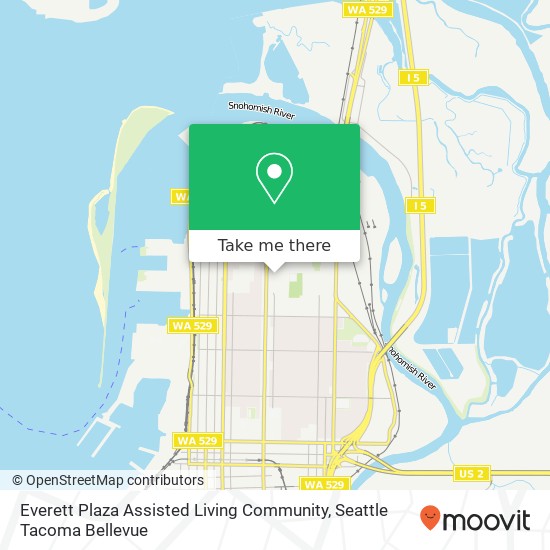 Everett Plaza Assisted Living Community map