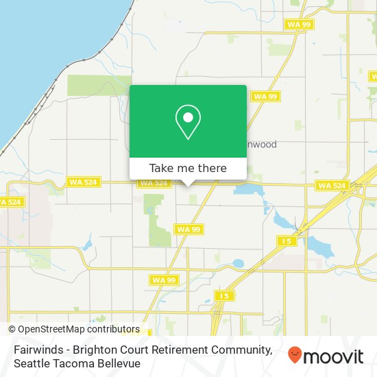 Mapa de Fairwinds - Brighton Court Retirement Community