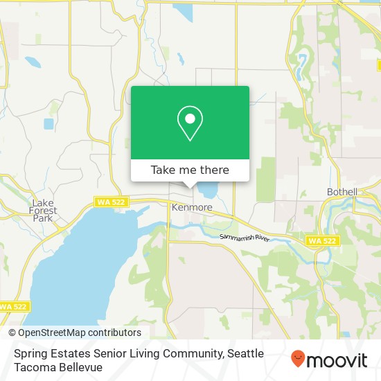 Spring Estates Senior Living Community map