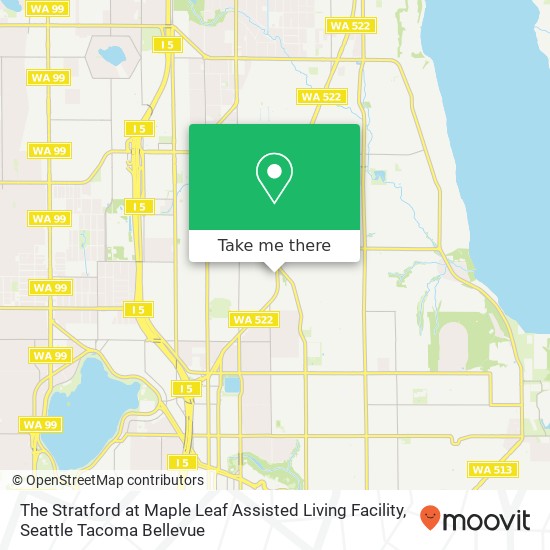 The Stratford at Maple Leaf Assisted Living Facility map