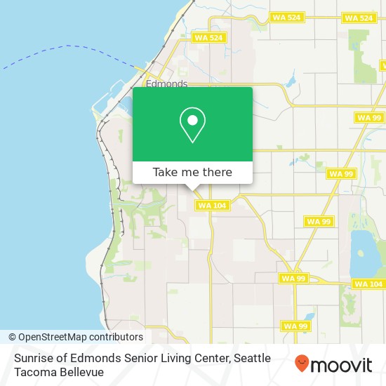 Sunrise of Edmonds Senior Living Center map