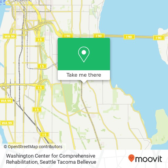 Washington Center for Comprehensive Rehabilitation map