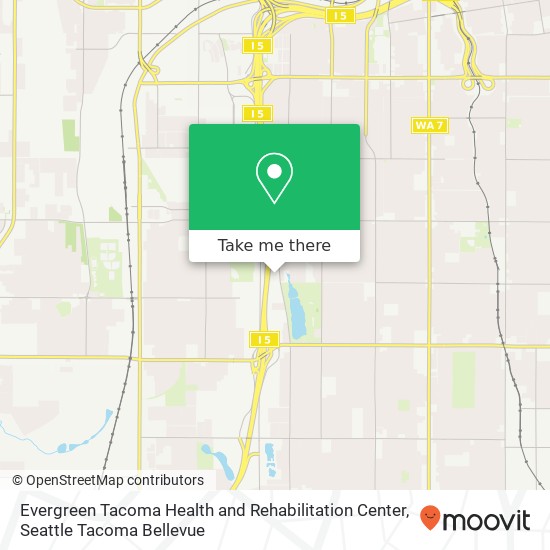 Mapa de Evergreen Tacoma Health and Rehabilitation Center