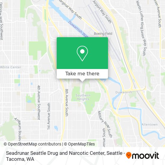 Seadrunar Seattle Drug and Narcotic Center map