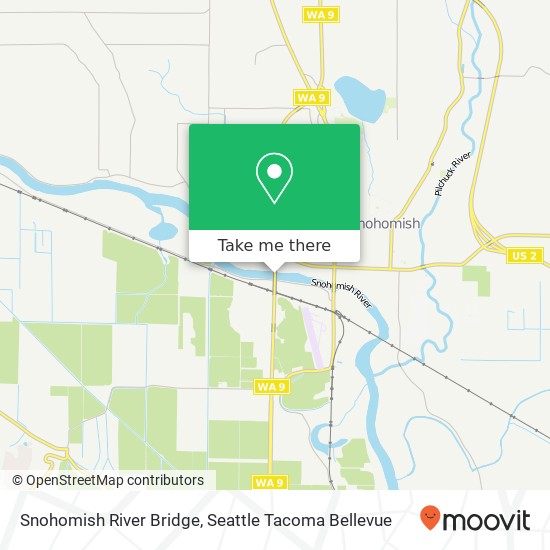 Snohomish River Bridge map