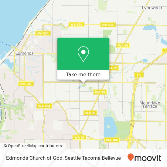 Mapa de Edmonds Church of God