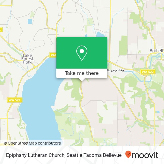 Epiphany Lutheran Church map