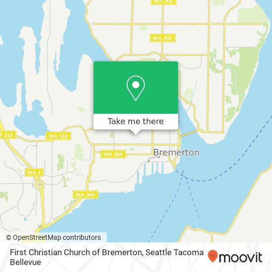 Mapa de First Christian Church of Bremerton