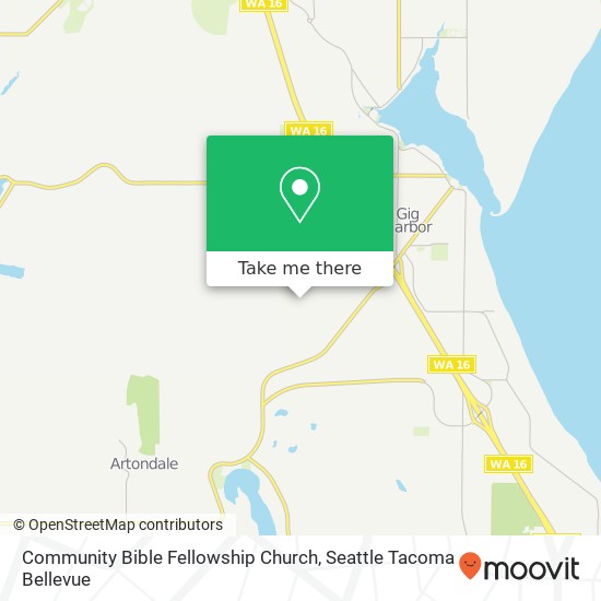 Mapa de Community Bible Fellowship Church