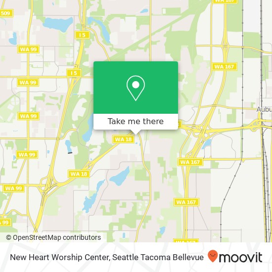 Mapa de New Heart Worship Center