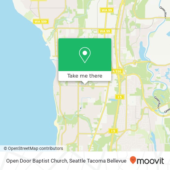 Mapa de Open Door Baptist Church