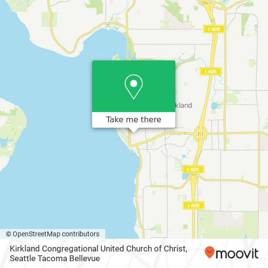 Mapa de Kirkland Congregational United Church of Christ