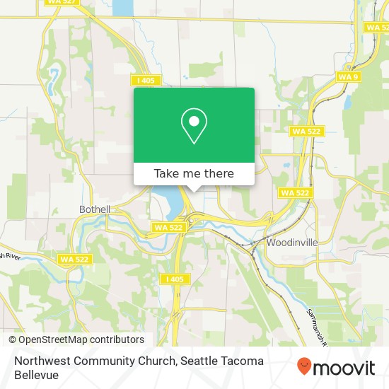 Northwest Community Church map