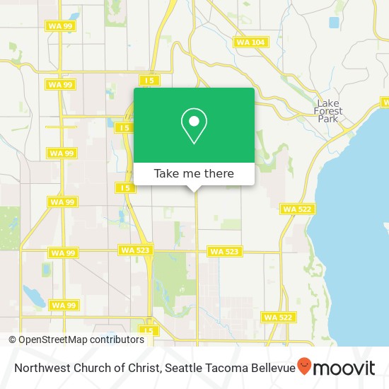 Mapa de Northwest Church of Christ