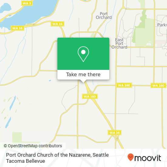 Port Orchard Church of the Nazarene map